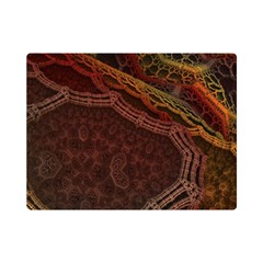 Fractal Pattern Geometric Pattern Disintegration Flano Blanket (mini)