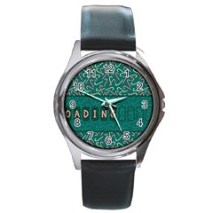 Advent Christmas Time Pre-christmas Time Round Metal Watch by Ravend