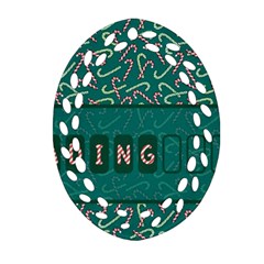 Advent Christmas Time Pre-christmas Time Ornament (oval Filigree) by Ravend