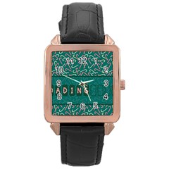 Advent Christmas Time Pre-christmas Time Rose Gold Leather Watch  by Ravend