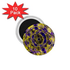 Fractal Glowing Kaleidoscope 1 75  Magnets (10 Pack)  by Ravend