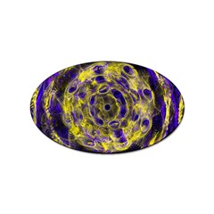 Fractal Glowing Kaleidoscope Sticker (oval)