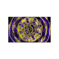 Fractal Glowing Kaleidoscope Sticker (rectangular)