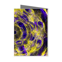 Fractal Glowing Kaleidoscope Mini Greeting Cards (pkg Of 8) by Ravend