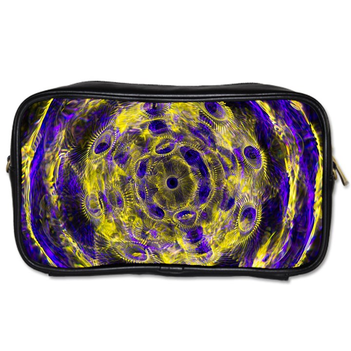 Fractal Glowing Kaleidoscope Toiletries Bag (Two Sides)