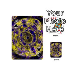 Fractal Glowing Kaleidoscope Playing Cards 54 Designs (mini) by Ravend