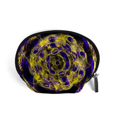 Fractal Glowing Kaleidoscope Accessory Pouch (small) by Ravend