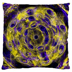 Fractal Glowing Kaleidoscope Standard Flano Cushion Case (one Side) by Ravend