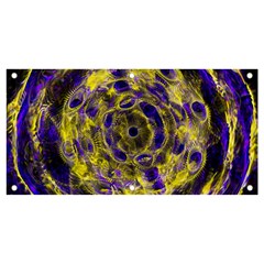 Fractal Glowing Kaleidoscope Banner And Sign 4  X 2  by Ravend