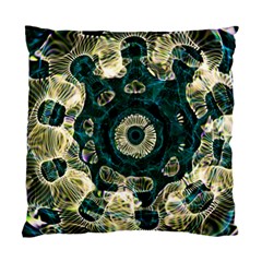 Fractal Glowing Kaleidoscope Wallpaper Art Design Standard Cushion Case (one Side) by Ravend