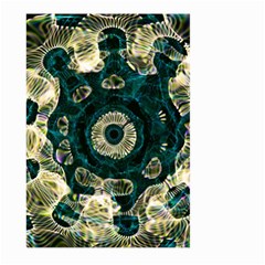 Fractal Glowing Kaleidoscope Wallpaper Art Design Large Garden Flag (two Sides) by Ravend