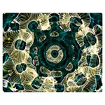 Fractal Glowing Kaleidoscope Wallpaper Art Design Double Sided Flano Blanket (Medium) 60 x50  Blanket Front