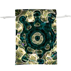 Fractal Glowing Kaleidoscope Wallpaper Art Design Lightweight Drawstring Pouch (xl) by Ravend