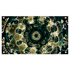 Fractal Glowing Kaleidoscope Wallpaper Art Design Banner And Sign 7  X 4  by Ravend