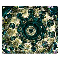 Fractal Glowing Kaleidoscope Wallpaper Art Design Flano Blanket (small)