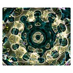 Fractal Glowing Kaleidoscope Wallpaper Art Design Flano Blanket (Small) 50 x40  Blanket Front