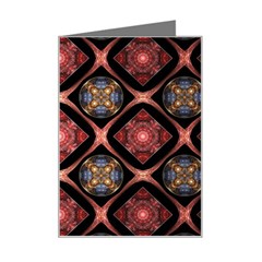 Background Pattern Geometric Wallpaper Seamless Mini Greeting Card