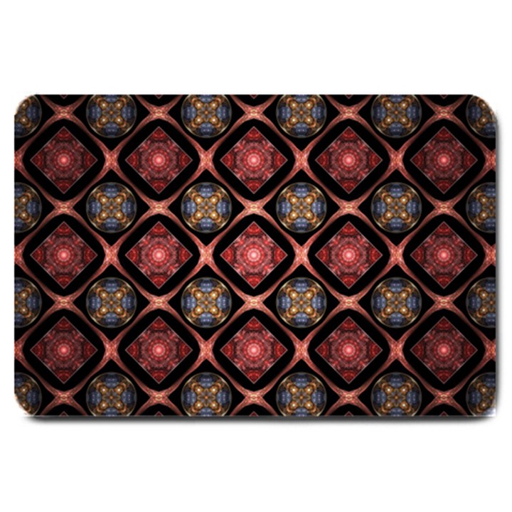 Background Pattern Geometric Wallpaper Seamless Large Doormat