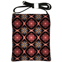 Background Pattern Geometric Wallpaper Seamless Shoulder Sling Bag by Ravend