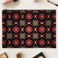 Background Pattern Geometric Wallpaper Seamless Cosmetic Bag (xxxl) by Ravend