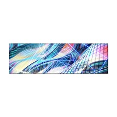 Background Neon Geometric Cubes Colorful Lights Sticker (Bumper)