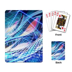 Background Neon Geometric Cubes Colorful Lights Playing Cards Single Design (Rectangle)