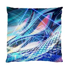 Background Neon Geometric Cubes Colorful Lights Standard Cushion Case (One Side)