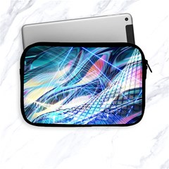 Background Neon Geometric Cubes Colorful Lights Apple iPad Mini Zipper Cases