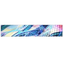 Background Neon Geometric Cubes Colorful Lights Large Flano Scarf 