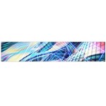 Background Neon Geometric Cubes Colorful Lights Large Flano Scarf  Front