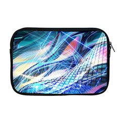 Background Neon Geometric Cubes Colorful Lights Apple MacBook Pro 17  Zipper Case