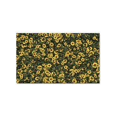 Sunflowers Yellow Flowers Flowers Digital Drawing Sticker (rectangular) by Ravend