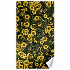 Sunflowers Yellow Flowers Flowers Digital Drawing Canvas 40  X 72 