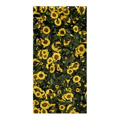 Sunflowers Yellow Flowers Flowers Digital Drawing Shower Curtain 36  X 72  (stall) 