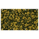 Sunflowers Yellow Flowers Flowers Digital Drawing Banner and Sign 7  x 4  Front