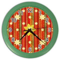 Wallpaper Decor Backdrop Design Art Scrapbooking Color Wall Clock by Ravend