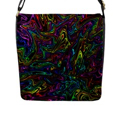 Melting Colours Flap Closure Messenger Bag (l)