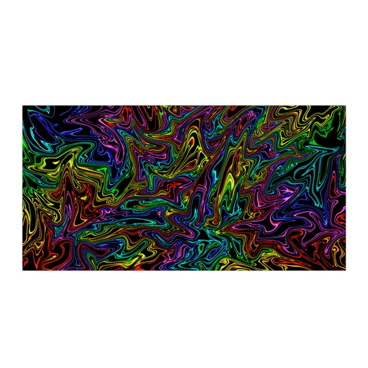 Melting Colours Satin Wrap 35  x 70 