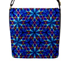 Geometric Flap Closure Messenger Bag (L)