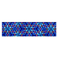 Geometric Oblong Satin Scarf (16  x 60 )