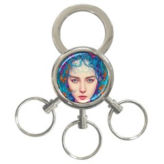 Pepper Colors Girl 3-ring Key Chain by Sparkle