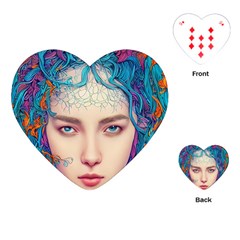 Pepper Colors Girl Playing Cards Single Design (heart) by Sparkle