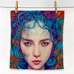 Pepper Colors Girl Face Towel Front