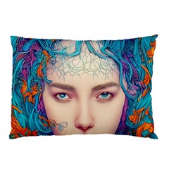 Pepper Colors Girl Pillow Case by Sparkle