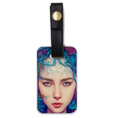 Pepper Colors Girl Luggage Tag (one Side) by Sparkle