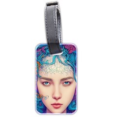 Pepper Colors Girl Luggage Tag (two Sides) by Sparkle