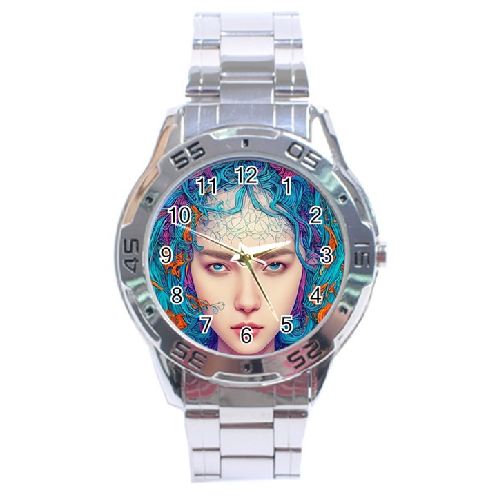 Pepper Colors Girl Stainless Steel Analogue Watch