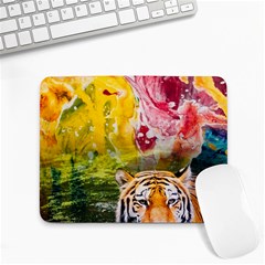 Rainbow Painted Nature Bigcat Small Mousepad by Sparkle