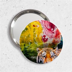 Rainbow Painted Nature Bigcat 2 25  Handbag Mirrors by Sparkle