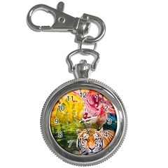 Rainbow Painted Nature Bigcat Key Chain Watches by Sparkle